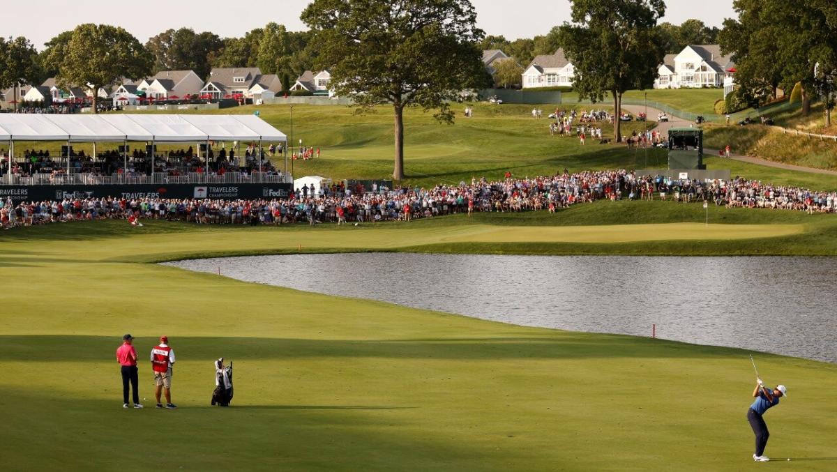 The 17th hole at TPC River Highlands